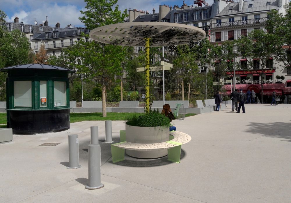Insertion Jardiniere treillage LUD Polymobyl