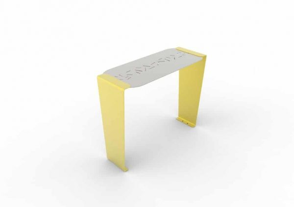 Une table bar LUD jaune