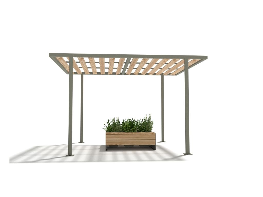 Pergola urbaine 25° 4X3m Polymobyl