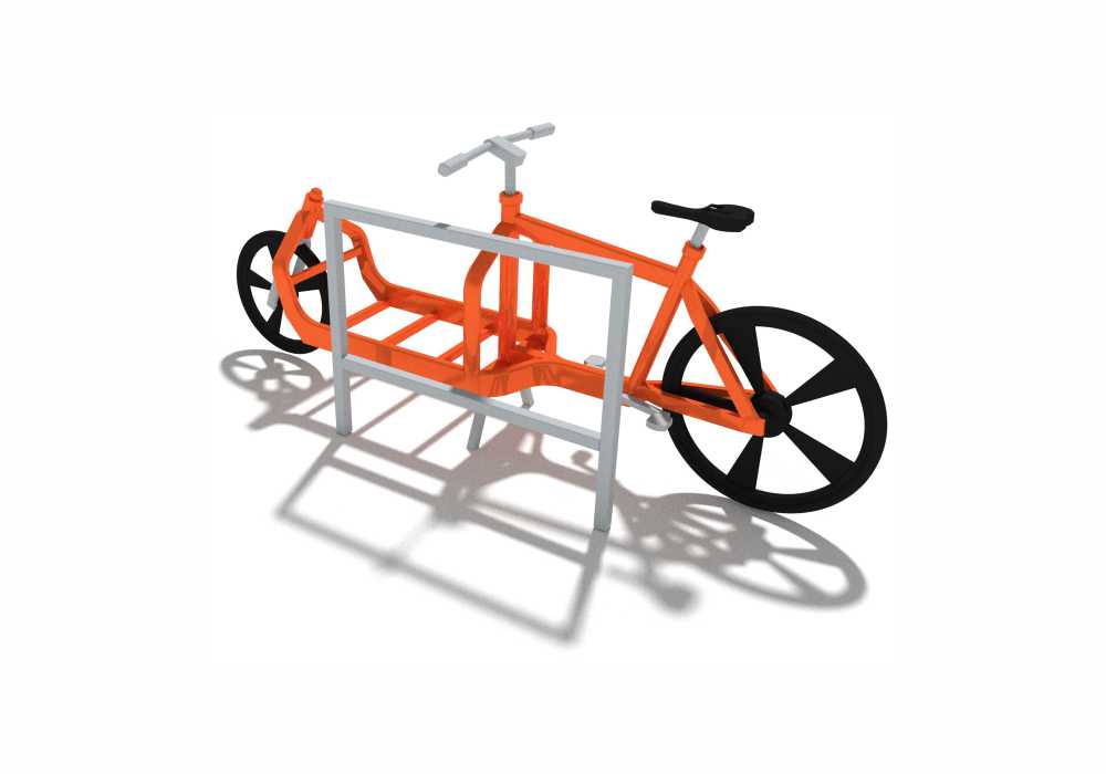 Exemple de borne à vélo cargo PUR