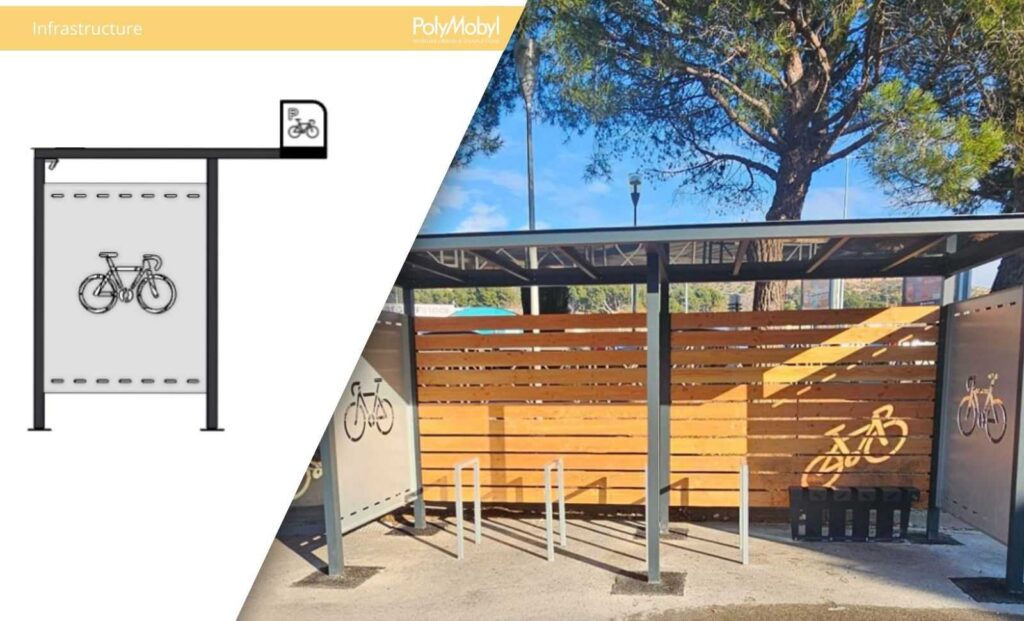 Abri velo Polymobyl