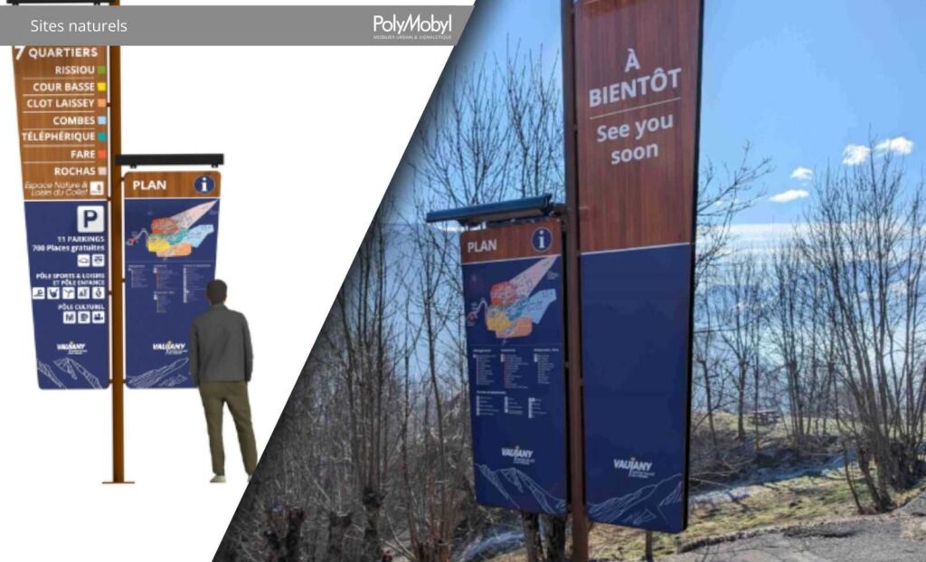 Signaletique vaujany Polymobyl