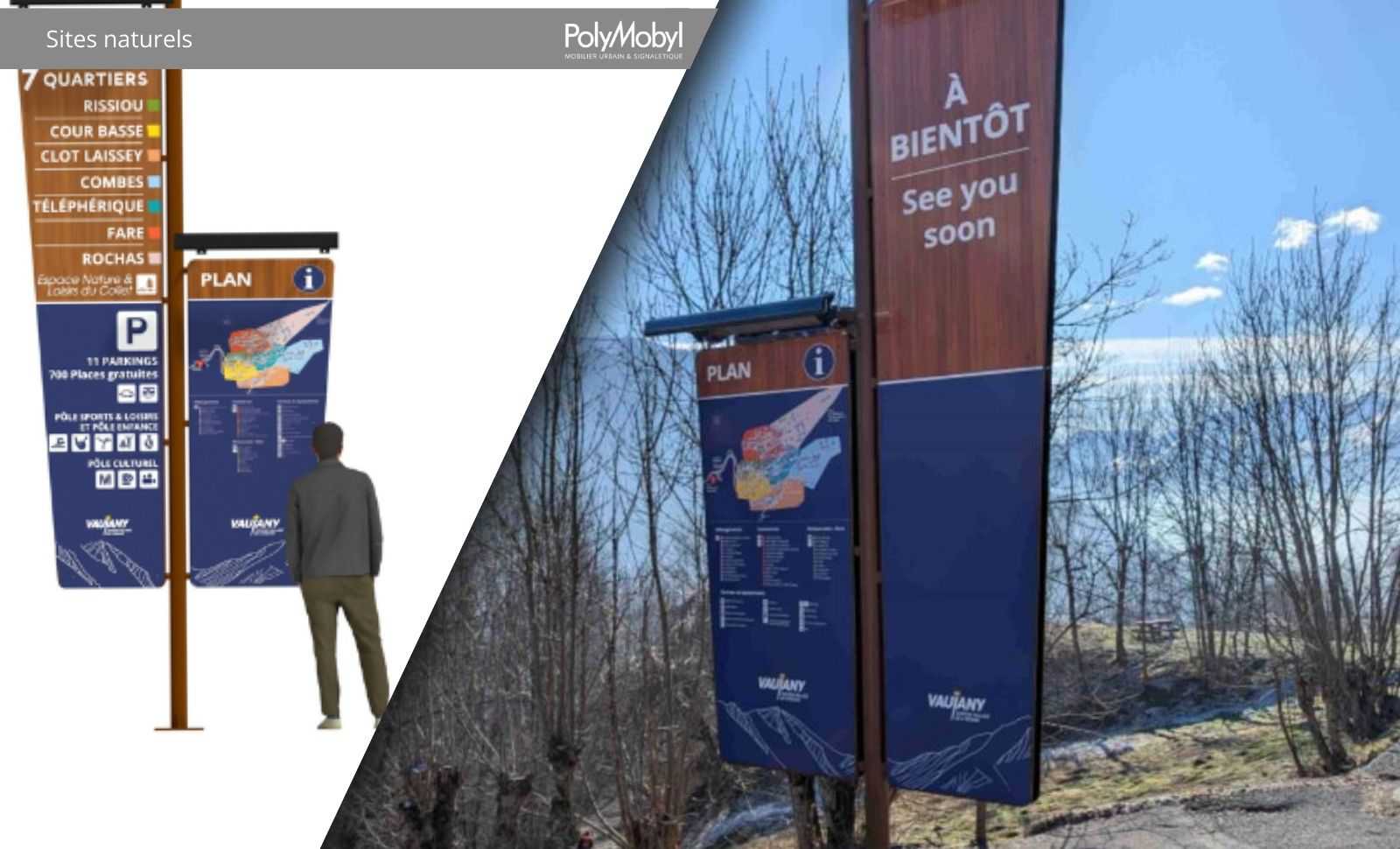 Signaletique vaujany Polymobyl