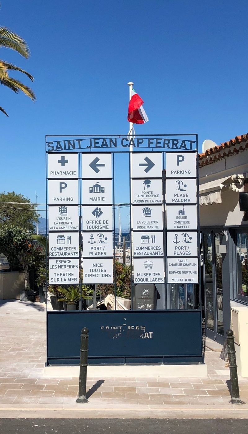 Saint Jean Cap Ferrat Signalétique Exterieur