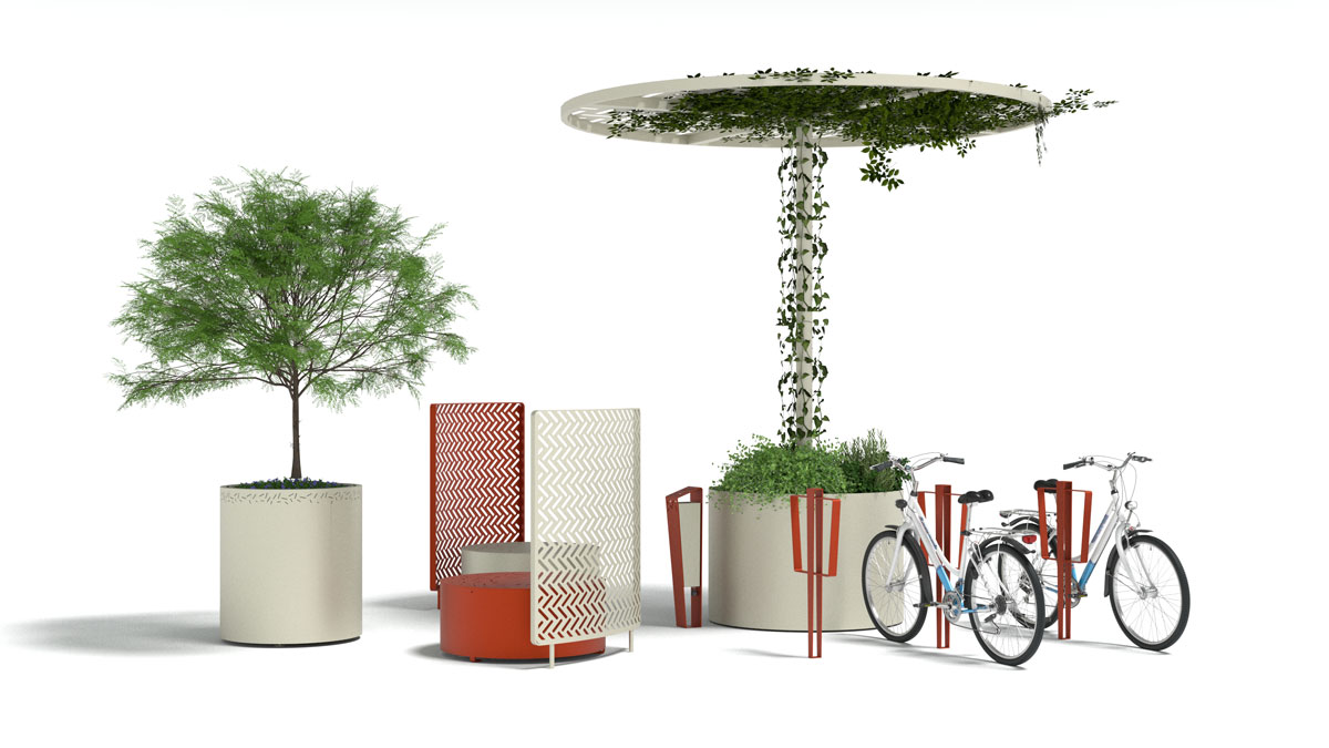 Ensemble LUD jardiniere et mobiliers
